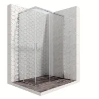 Прямоугольное душевое ограждение с раздвижными дверями 