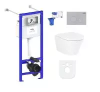 Комплект инсталляции и унитаза 7 в 1 Lavinia Boho Relfix Biore Rimless 87050187