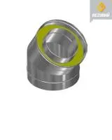 Сэндвич-колено 45° Везувий (нержавейка)