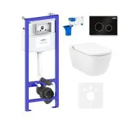 Комплект инсталляции и унитаза 7 в 1 Lavinia Boho Relfix Smart V-Clean 87561124  