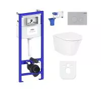 Комплект инсталляции и унитаза 7 в 1 Lavinia Boho Relfix Biore Rimless 87040103