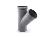 Тройник для внутренней канализации 110/110х45 РосТурПласт