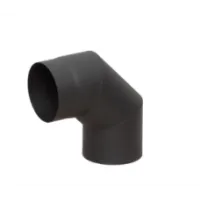 Отвод LAVA (конструкционная сталь 2мм, чёрная) 90 град