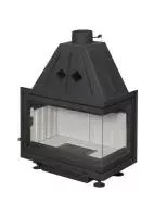 Топка EcoKamin АЛЬФА 700 два стекла правое стекло