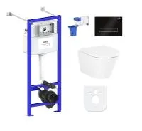 Комплект инсталляции и унитаза 7 в 1 Lavinia Boho Relfix Biore Compacto Rimless 87050178
