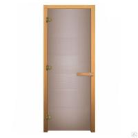 Дверь для бани стеклянная матовая сатин, 3 петли, 8мм