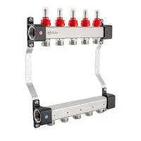 Коллектор из нержавеющей стали KAN-therm InoxFlow UFN с расходометрами