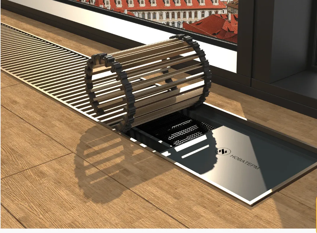 Внутрипольный конвектор Новатерм НТ-В-14/30/